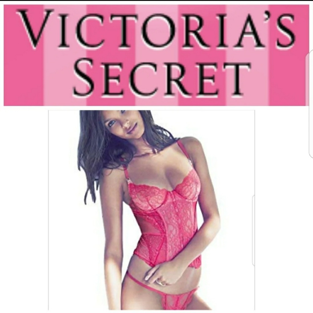 Victoria Secret Pink Bling lace corset